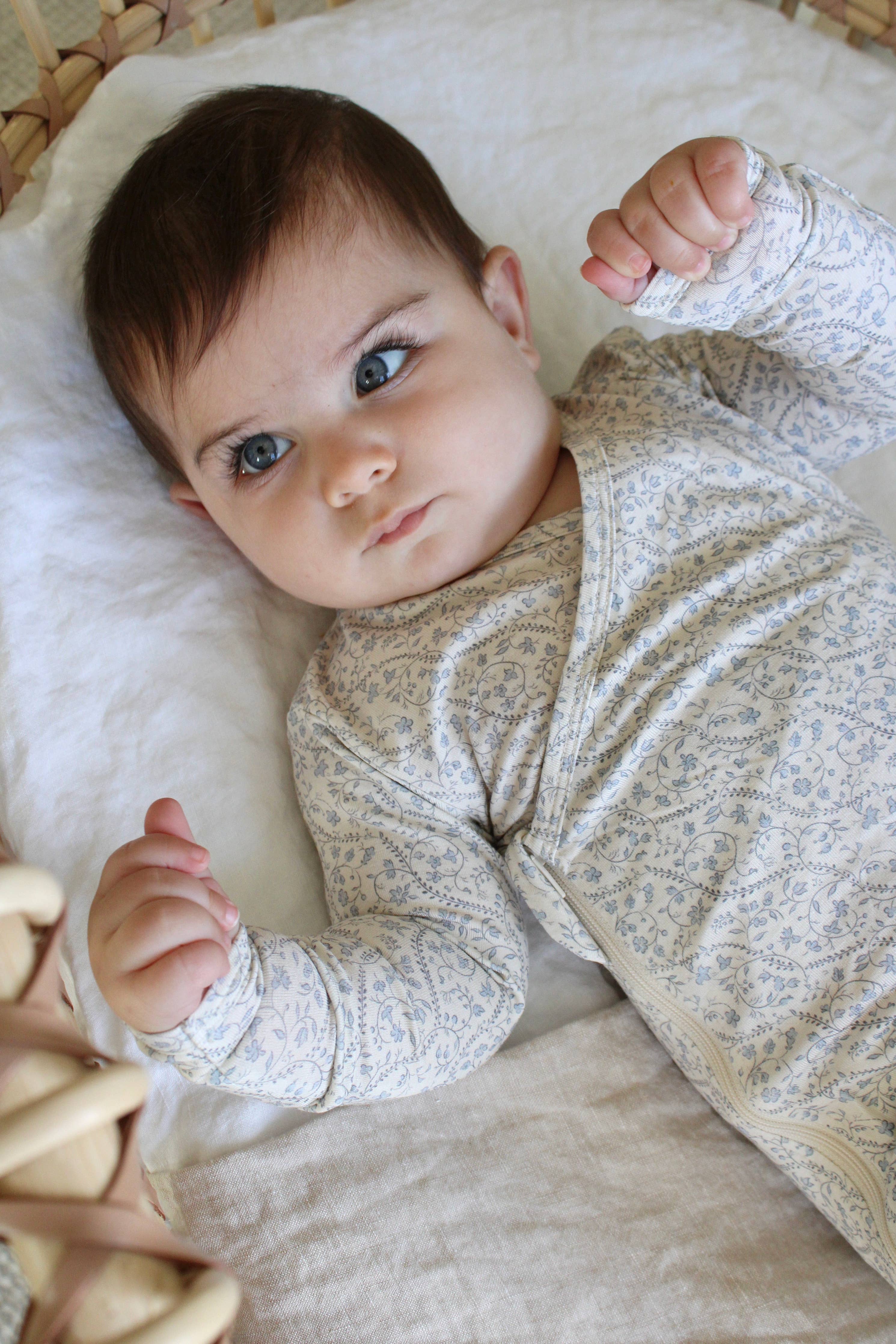 Bluebell Heirloom Vine Bamboo Wrap Footie