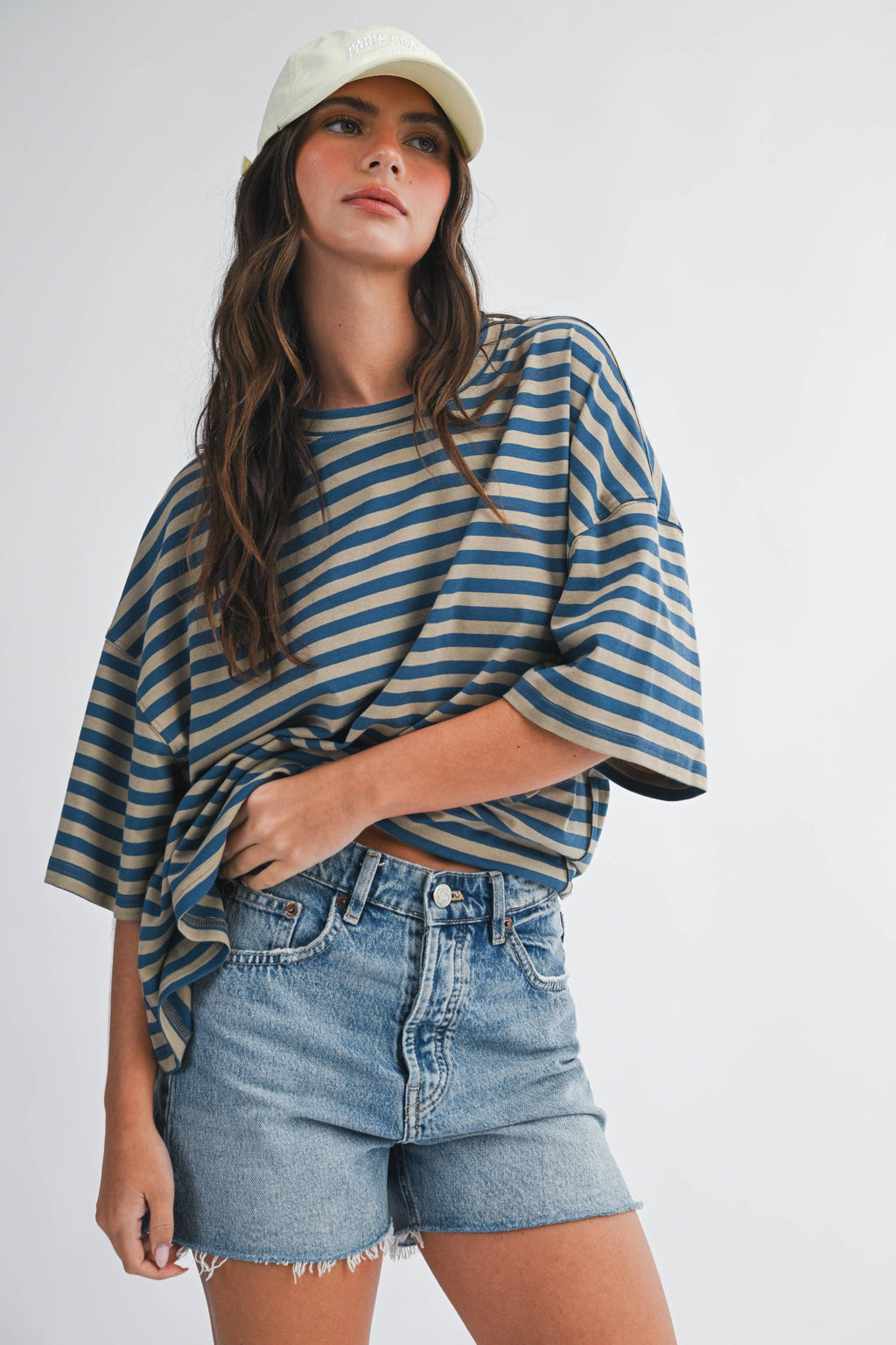 Oversized Stripe Boyfriend Tee
