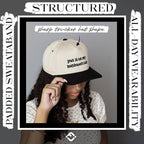 Two Tone Cap - Put It On My Husband's Tab - Black/Beige