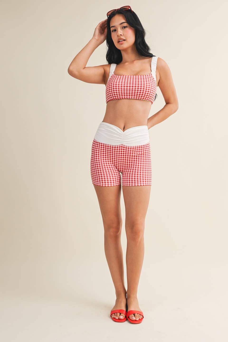 Gingham Print WorkOut Set