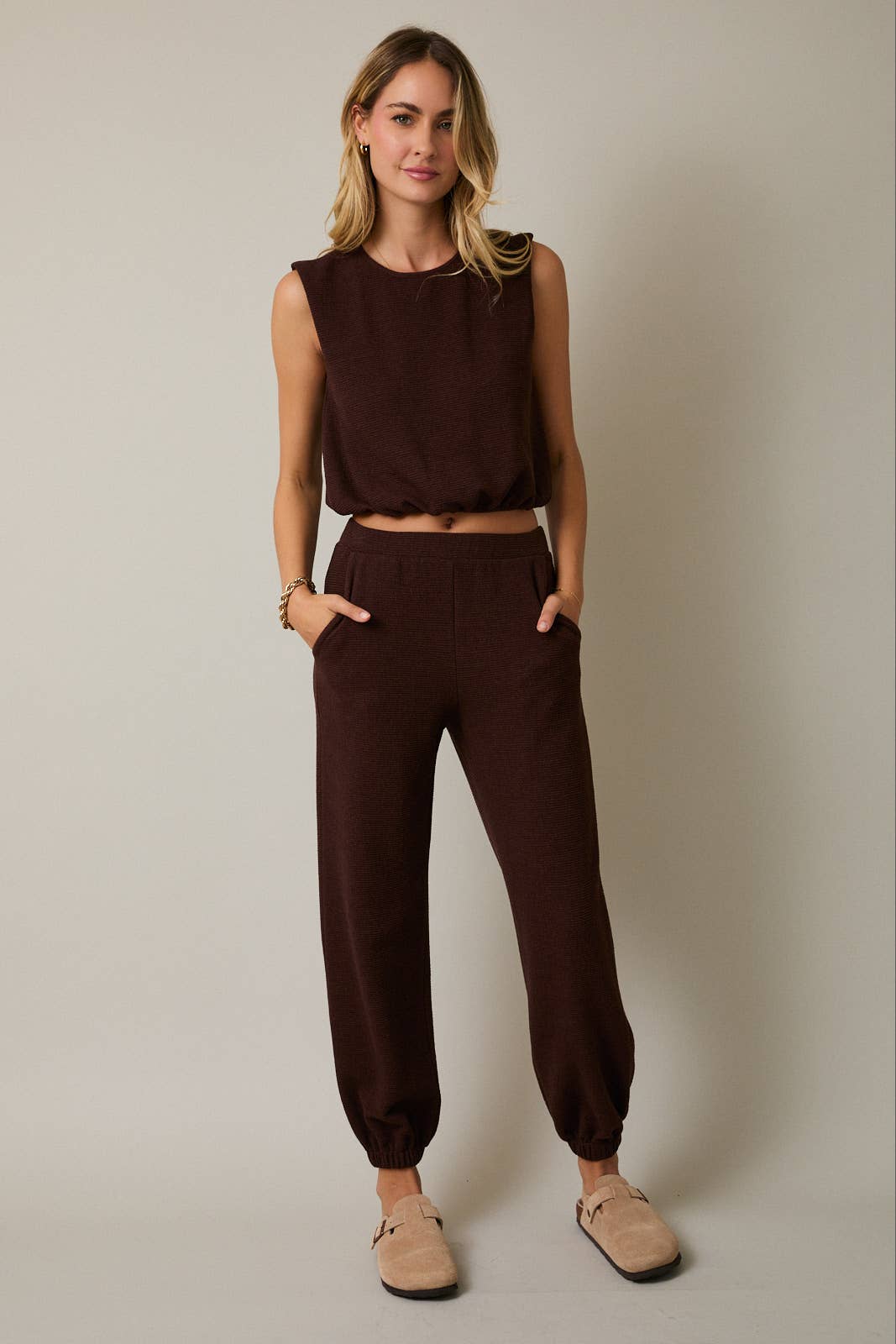 BROWN JOGGER SET