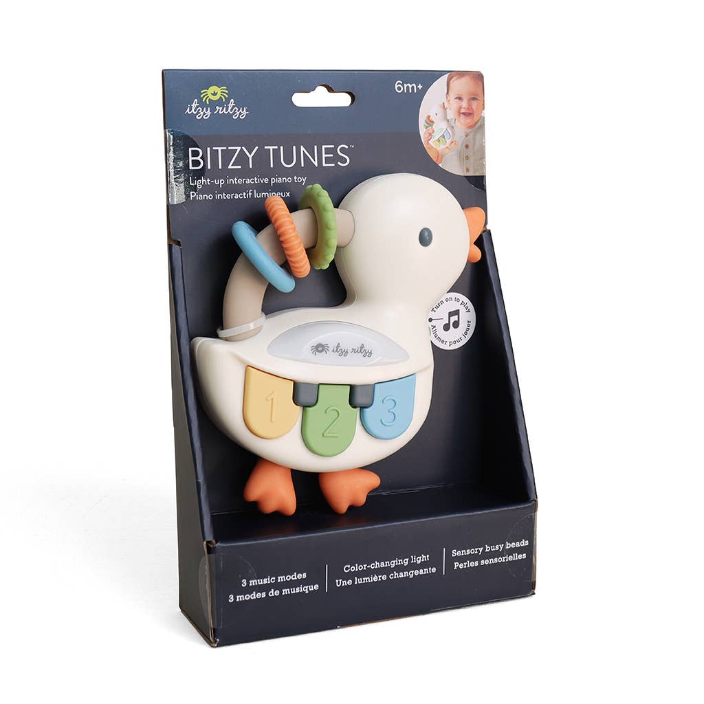 Bitzy Tunes Goose - Light-up Interactive Piano Toy