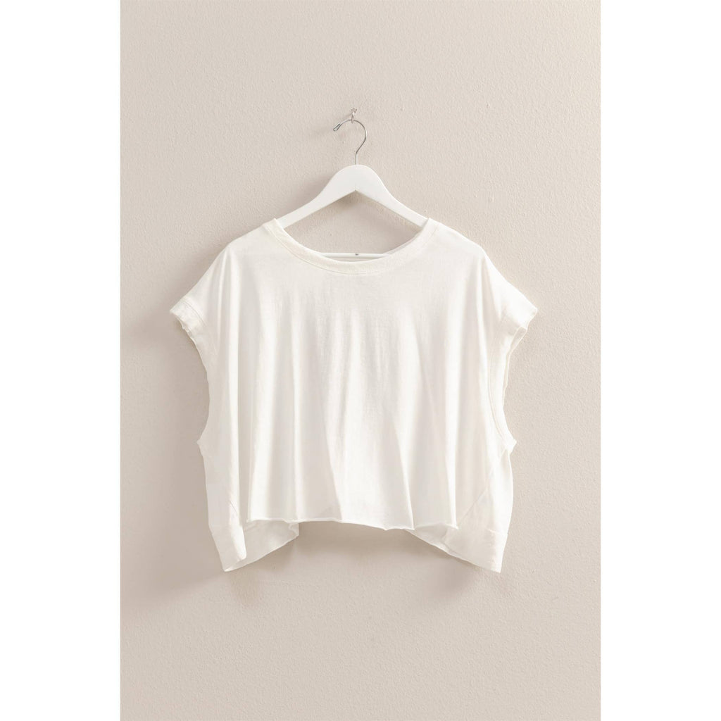 Boxy Crew Neck Top