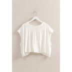 Boxy Crew Neck Top