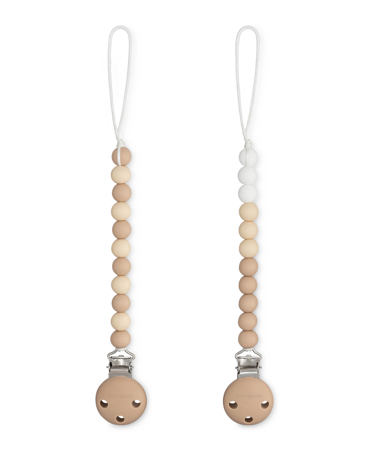 Baby Pacifier Clips, 100% Food Grade Silicone by Comfy Cubs
