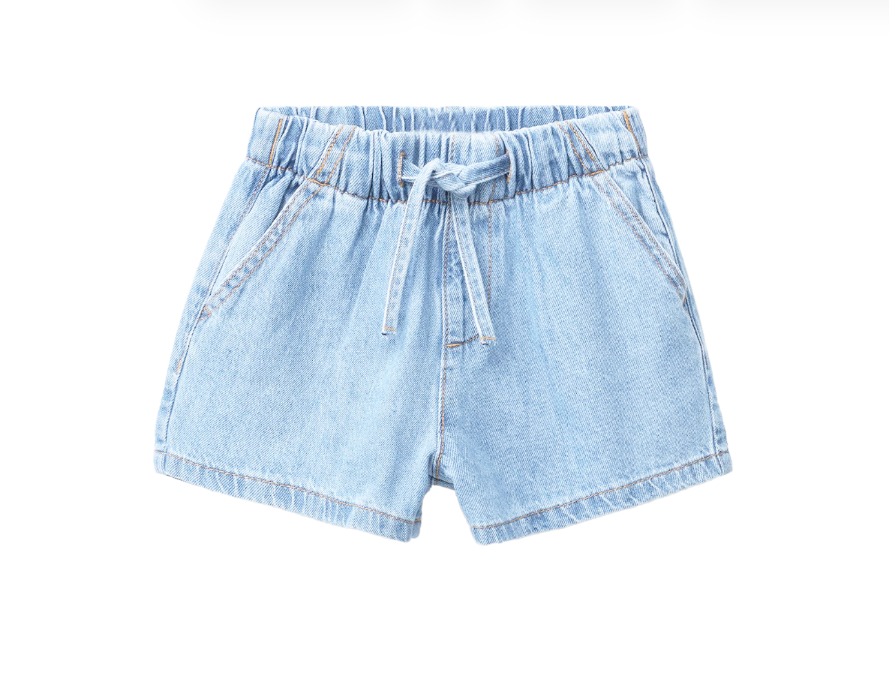 GIRLS’ LILY PULL-ON SHORTS W SELF-TIE WAIST