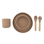 Silicone toddler feeding set