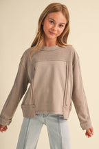 GIRLS CREW NECK SWEATSHIRT