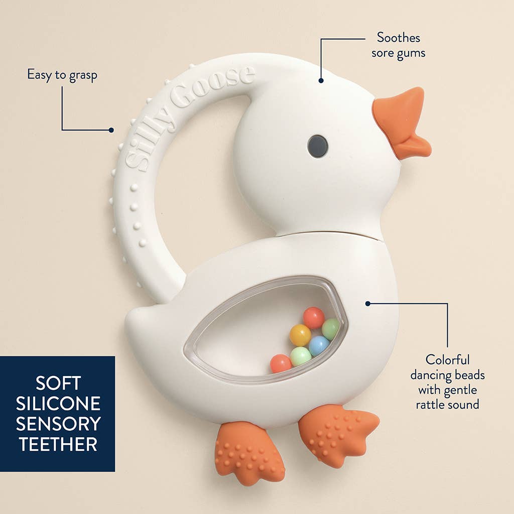 Silicone Teether with Rattle