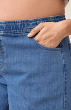 Drawstring Wide Leg Maternity & Postpartum Jean
