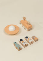 Oversized Wooden Space Station Playset & Accessories