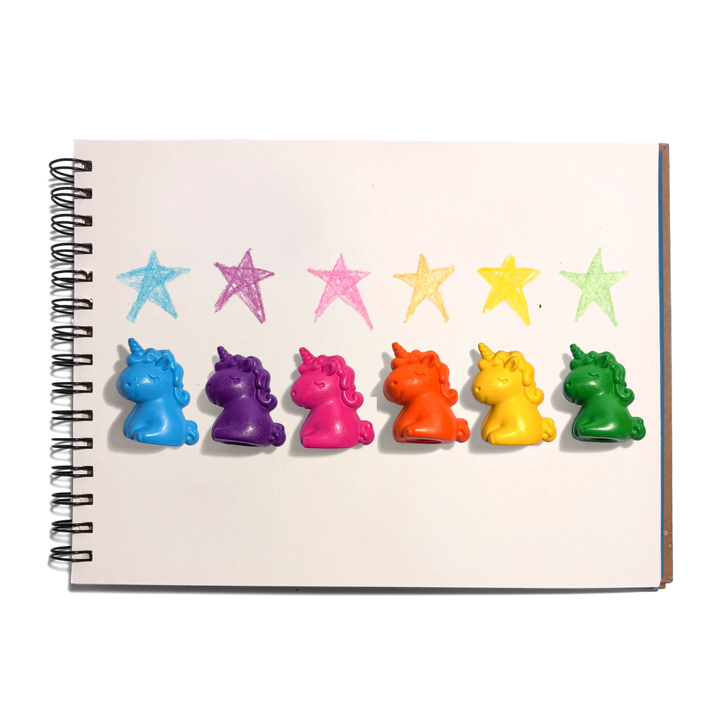 Unicorn Party Finger Crayons - Set of 6