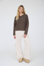 LIGHTWEIGHT BUTTON DOWN KNIT CARDIGAN