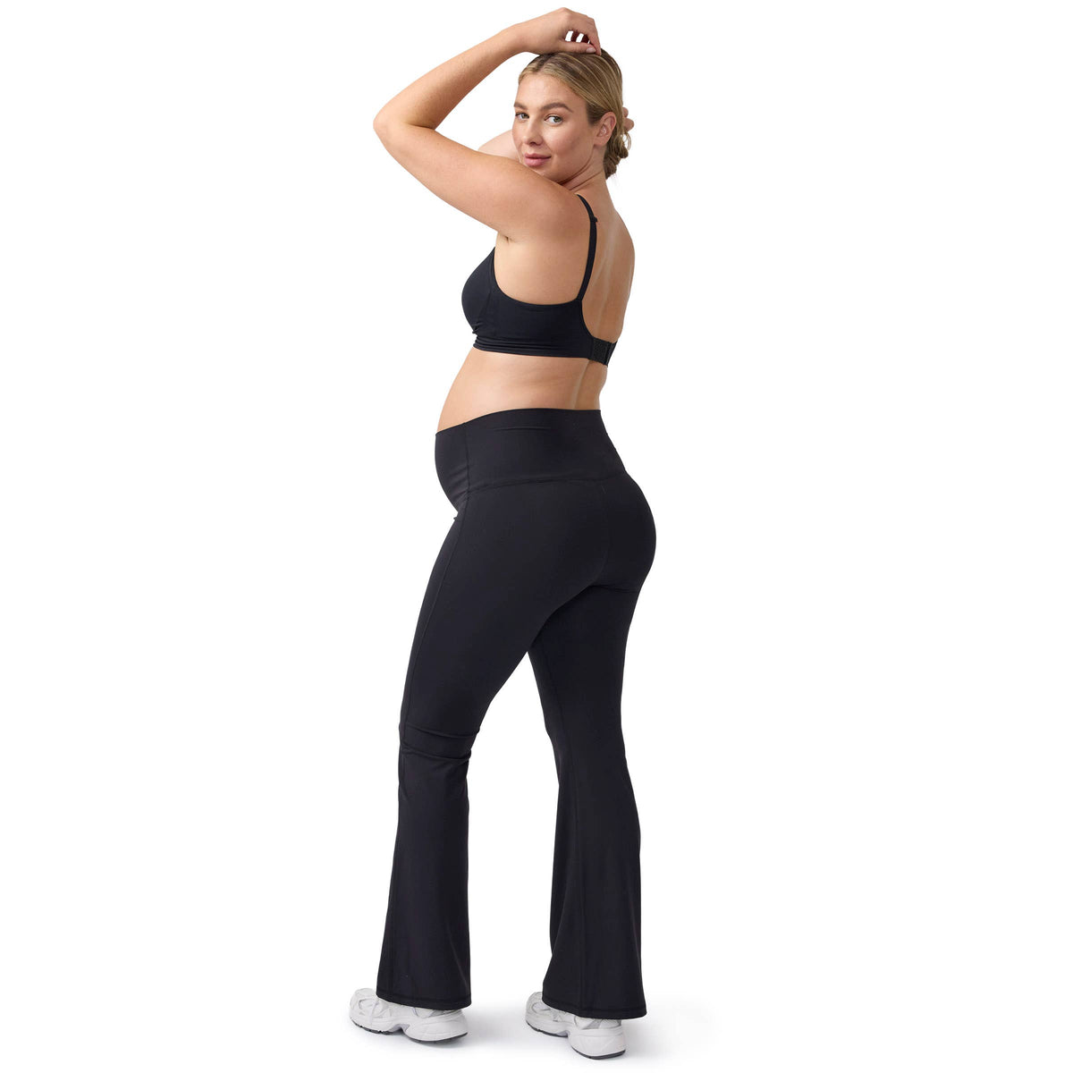 Fold-down Flare Active Maternity Leggings