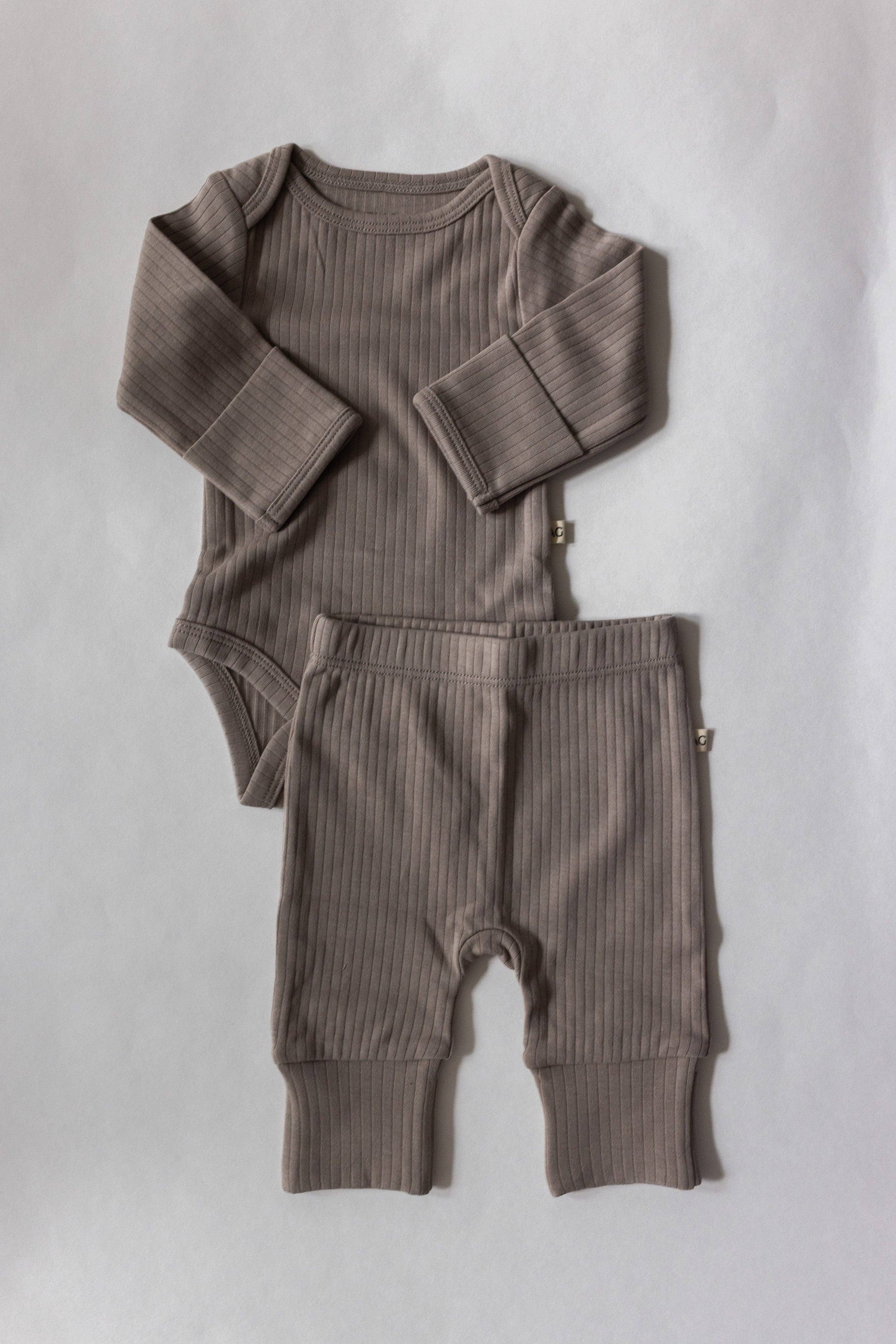 Ribbed Bodysuit Set