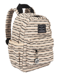 Kids Backpack (Black Striped Canvas)
