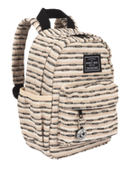 Kids Backpack (Black Striped Canvas)