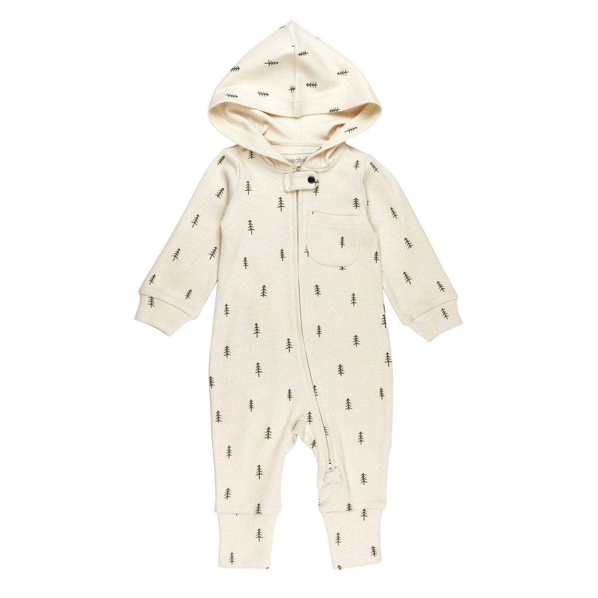 Buttercream Tree | Organic Zipper Romper