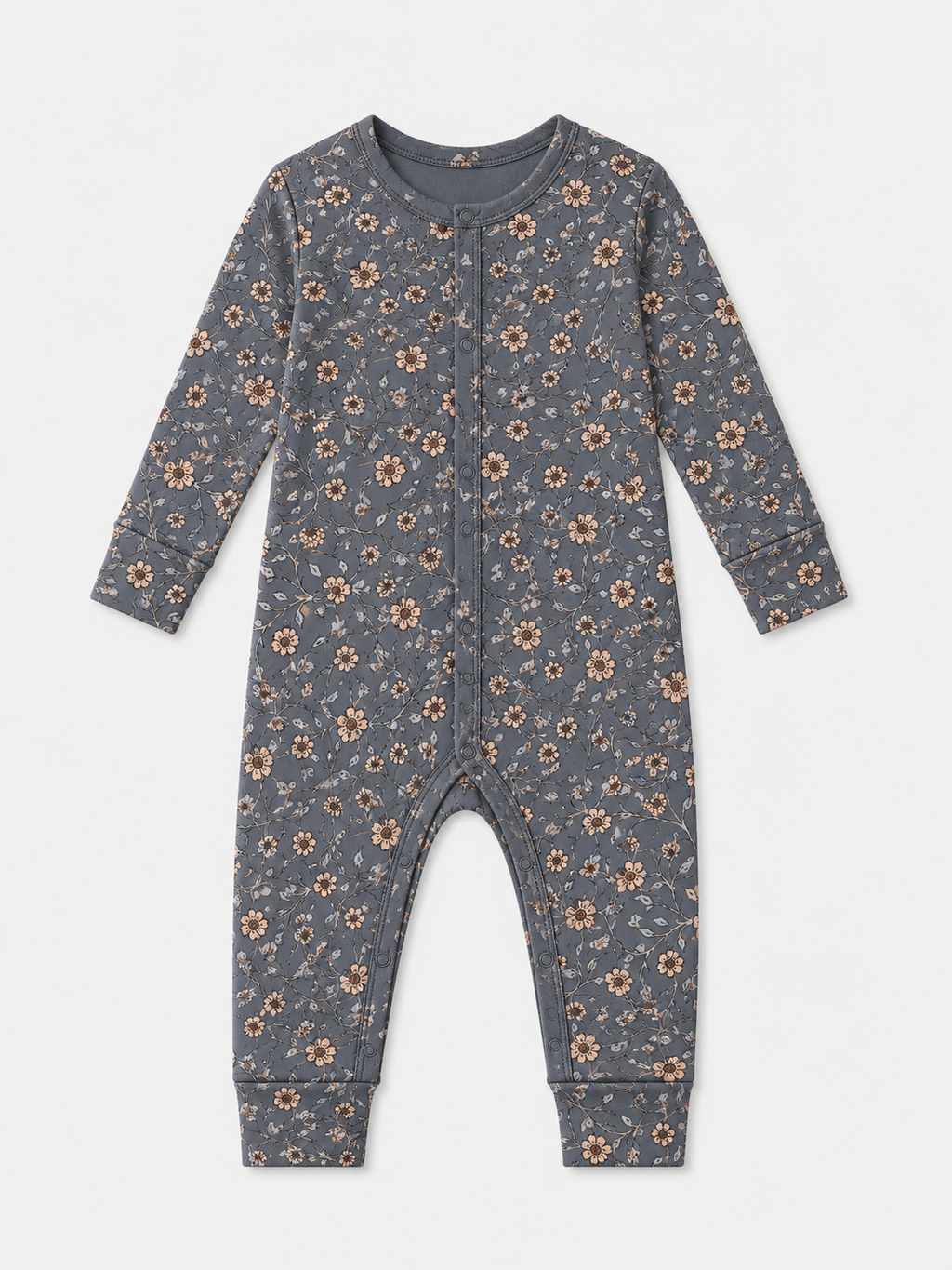 Cottage Floral (Ribbed) Zip Pajamas