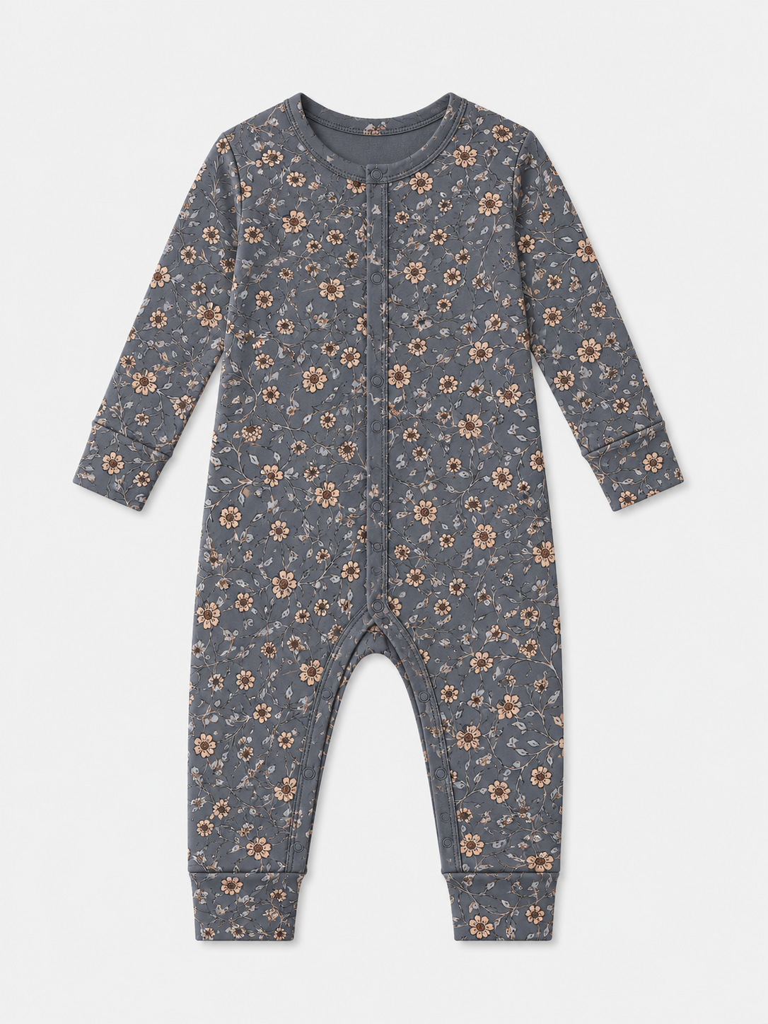 Cottage Floral (Ribbed) Zip Pajamas