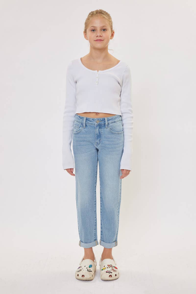 GIRLS MINI MOM JEANS