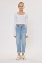GIRLS MINI MOM JEANS