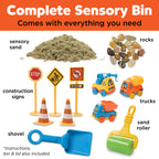 Sensory Bin Construction Zone Activity Bin for Kids