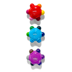 Color Burst: Grip Crayons (Set of 3 / 18 Classic Colors)
