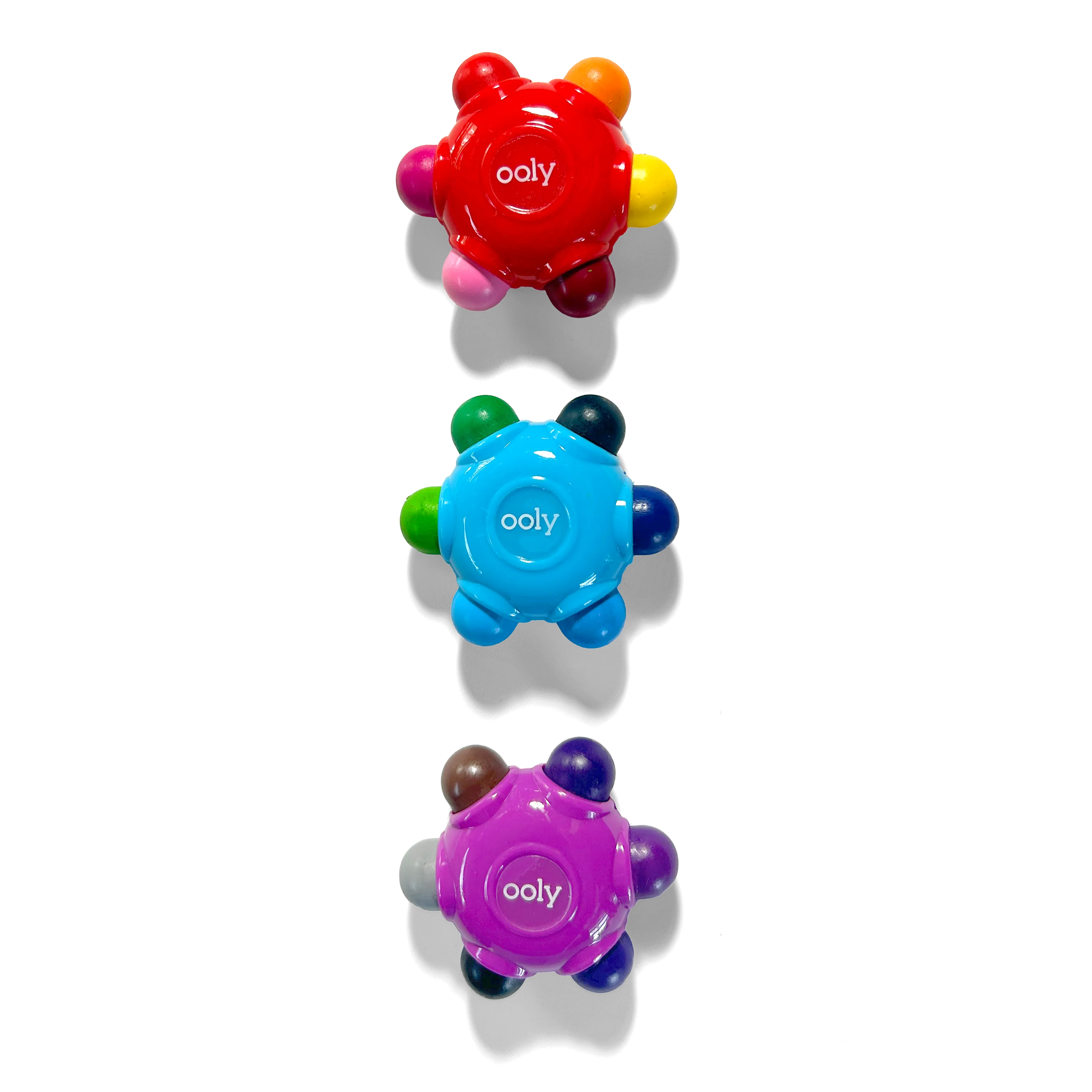 Color Burst: Grip Crayons (Set of 3 / 18 Classic Colors)