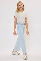GIRLS HIGH RISE WIDE LEG JEANS