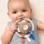 Teething Ring with Plush Character