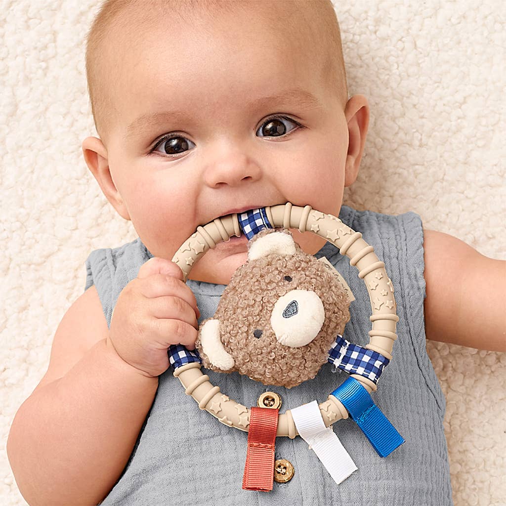 Teething Ring with Plush Character