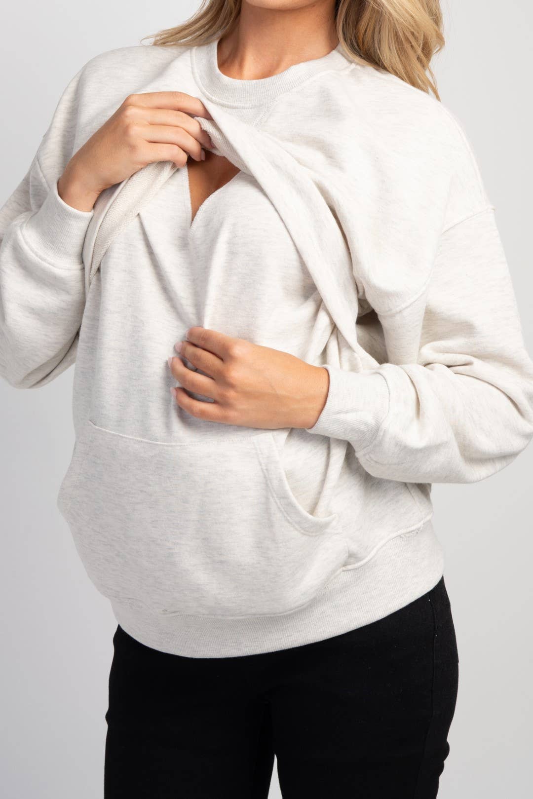 Maternity Nursing Access Kangaroo Pocket Sweatshirt