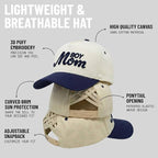 Criss Cross 2-Tone Hat - Boy Mom - Navy/Beige