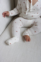 Vintage Rose Bamboo Wrap Footie