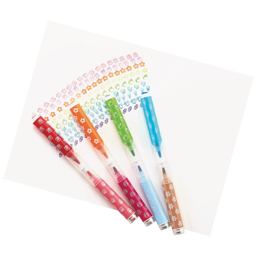 Stampables: Double-Ended Brush & Stamp Markers (Set of 18)