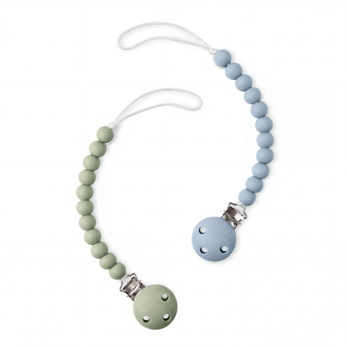 Baby Pacifier Clips, 100% Food Grade Silicone by Comfy Cubs