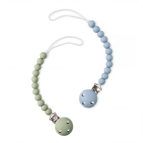 Baby Pacifier Clips, 100% Food Grade Silicone by Comfy Cubs