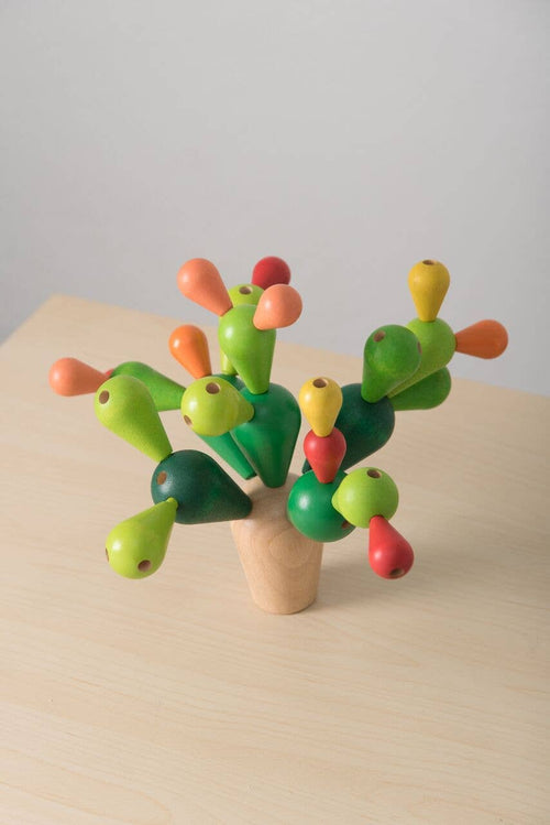 Balancing Cactus Wooden Toy