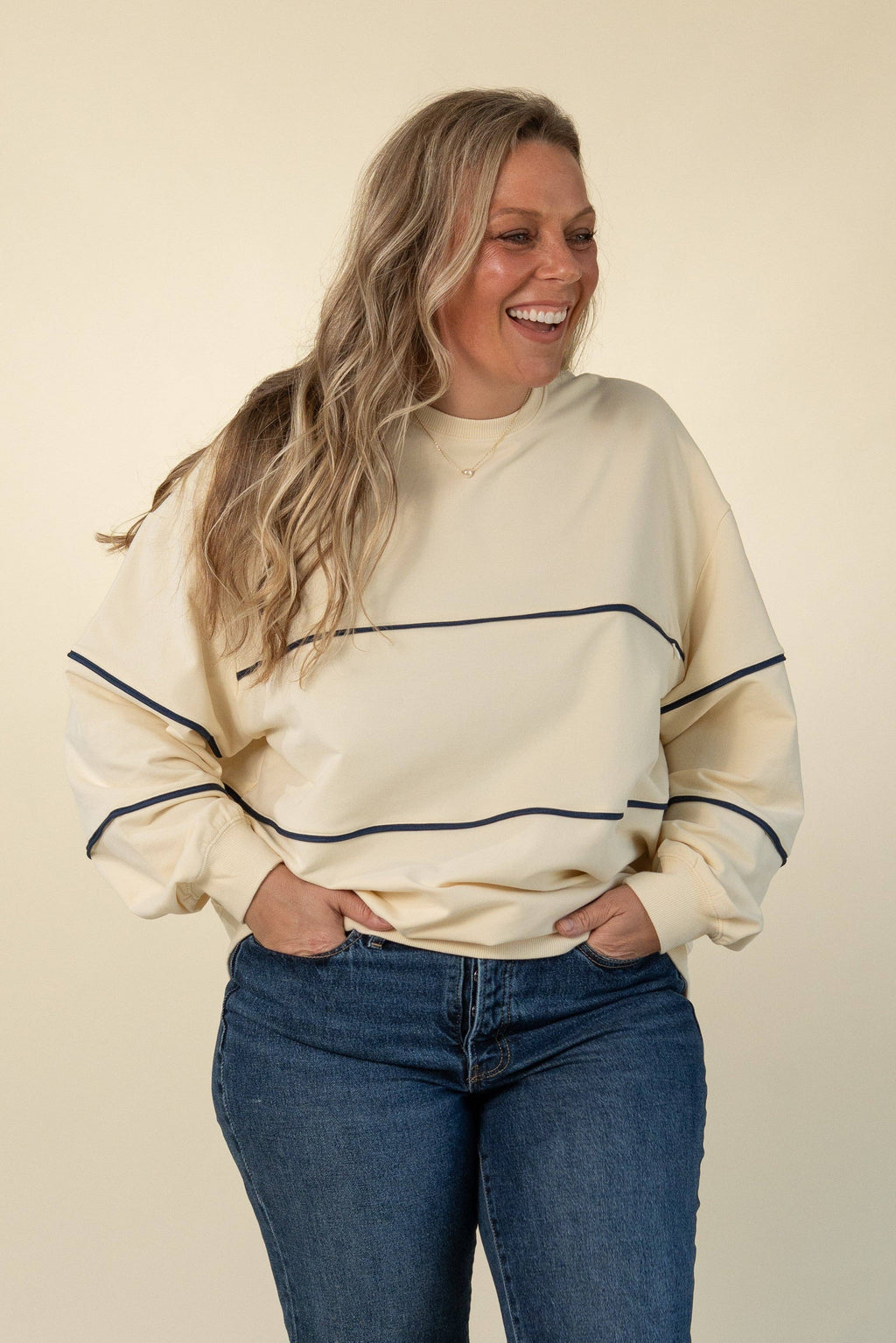 The Piped Sweatshirt