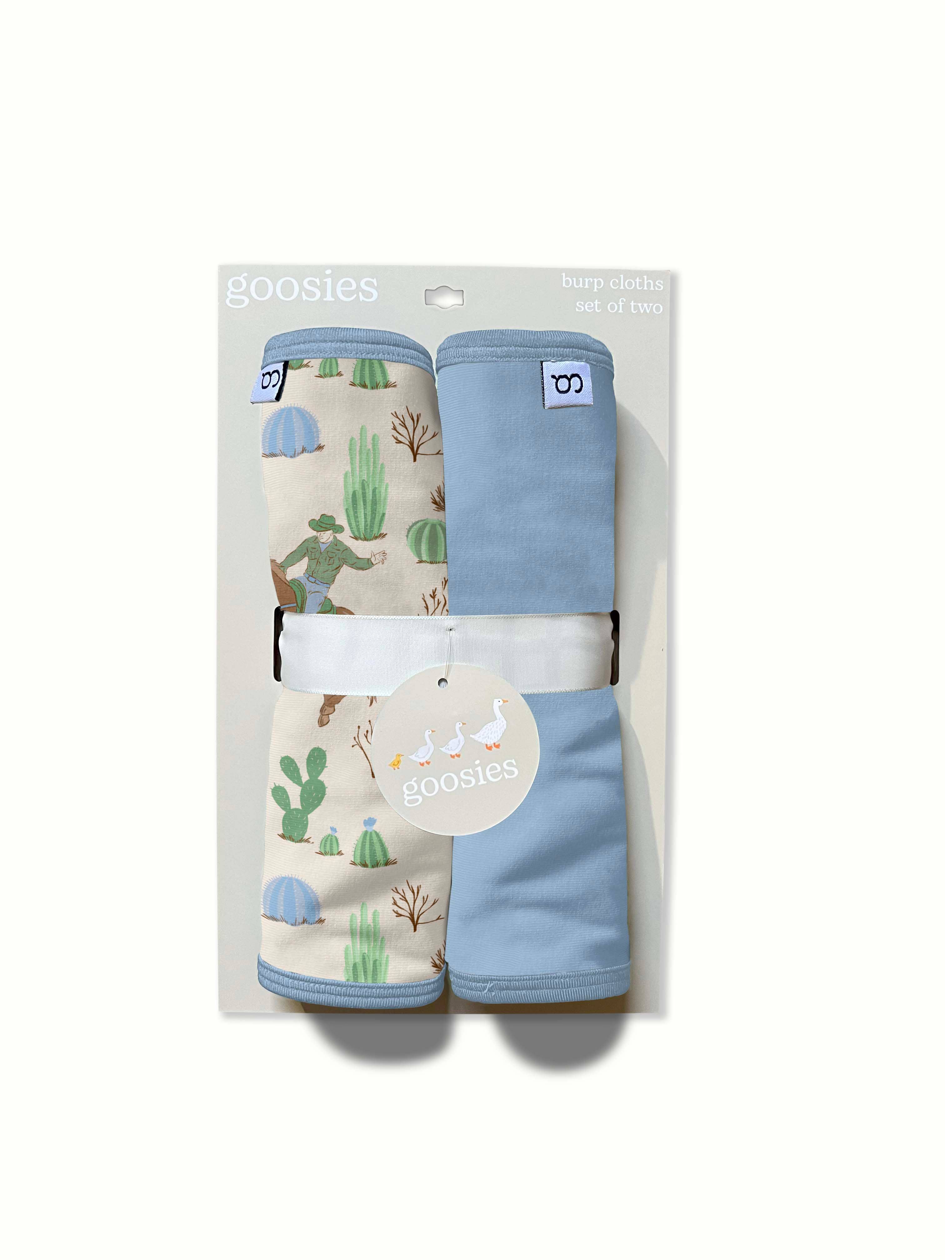 Saddle Up, Cowboy Toile- Burp Cloth Set