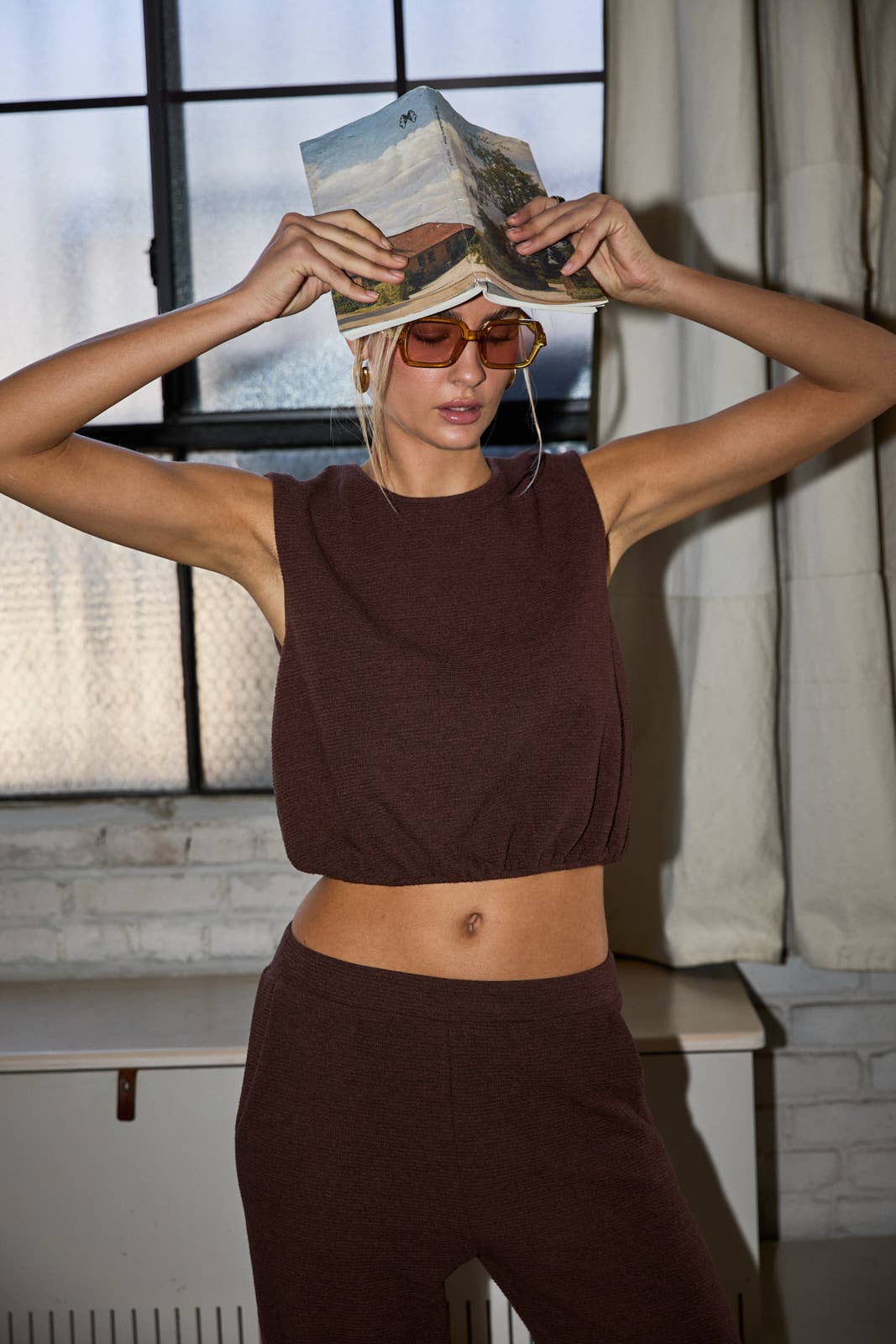 BROWN JOGGER SET