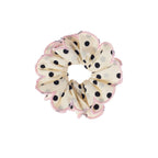 Polka Dot Scalloped Scrunchie