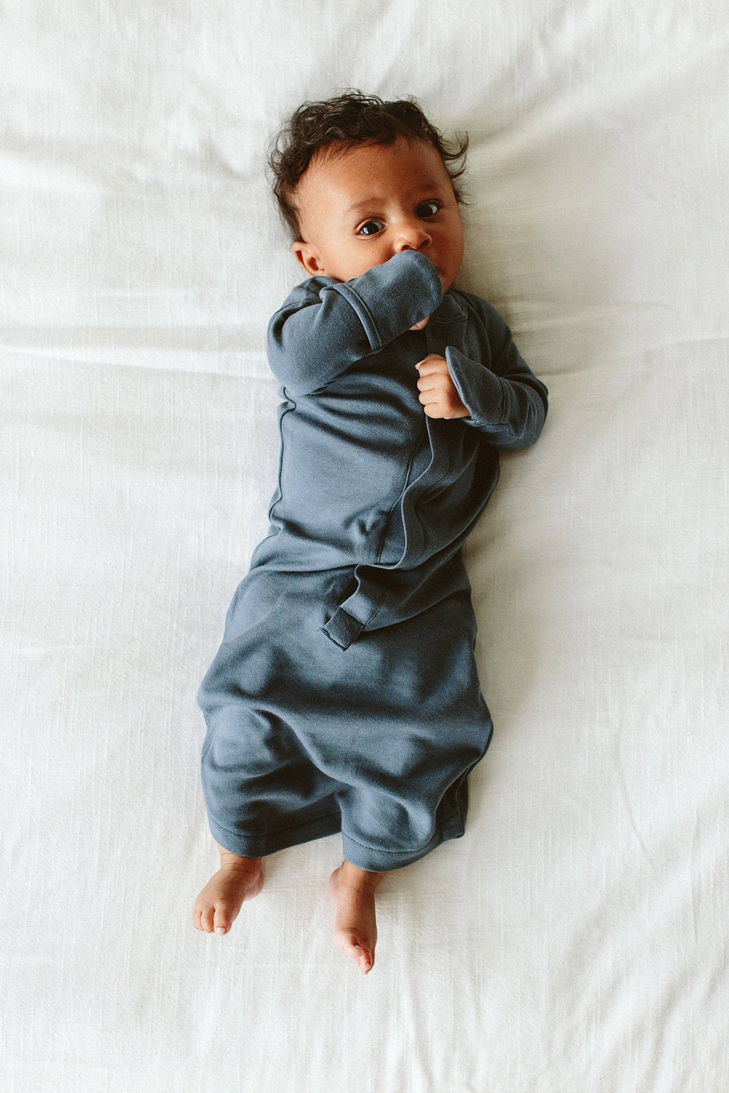 PREEMIE 24 HOUR CONVERTIBLE BABY GOWN | MIDNIGHT