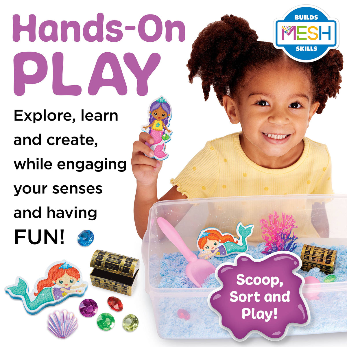 Sensory Bin Mermaid Activity Bin for Kids