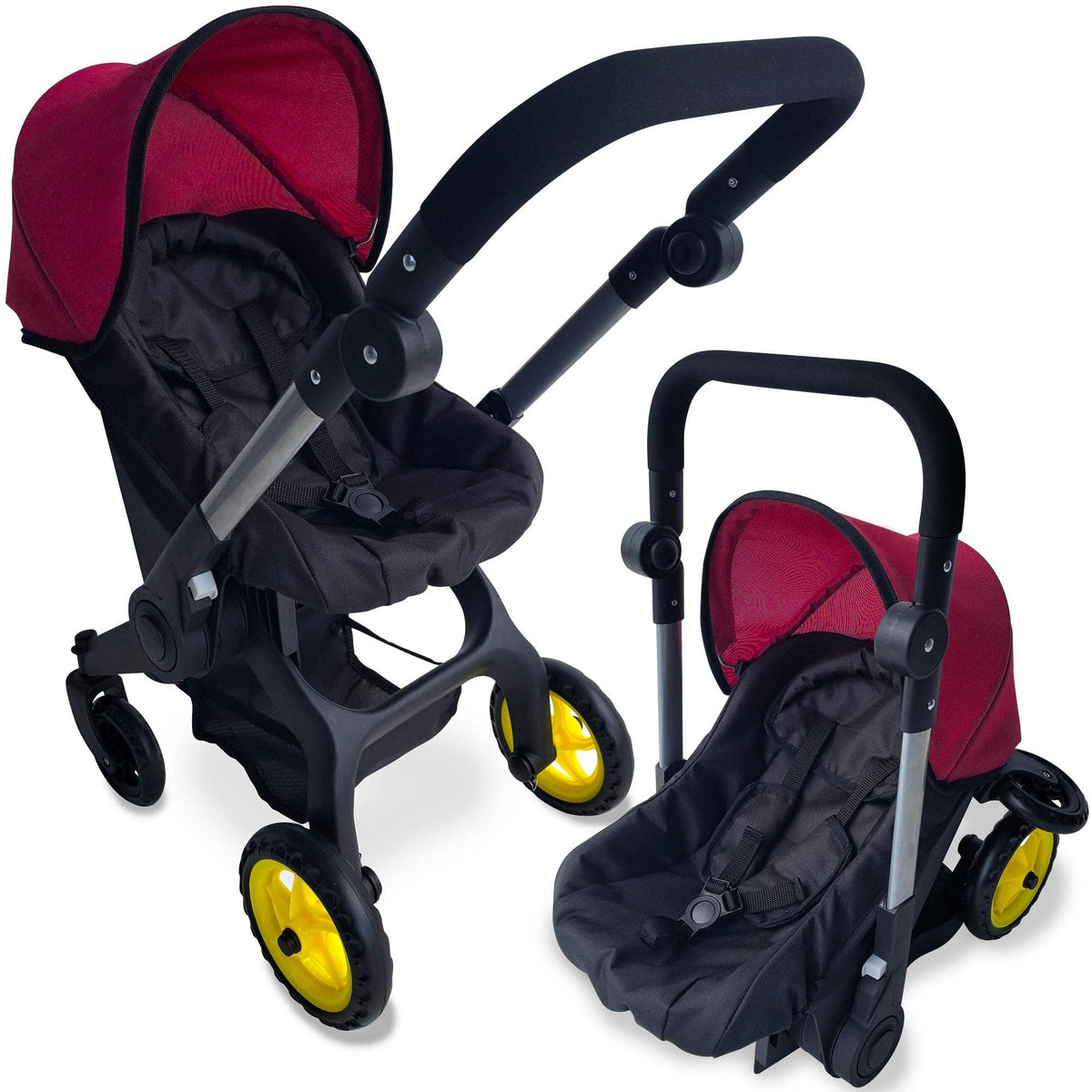 Baby Doll Car Seat Stroller Combo – Convertible 2 in 1 Doll