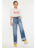 High Rise Straight Jeans
