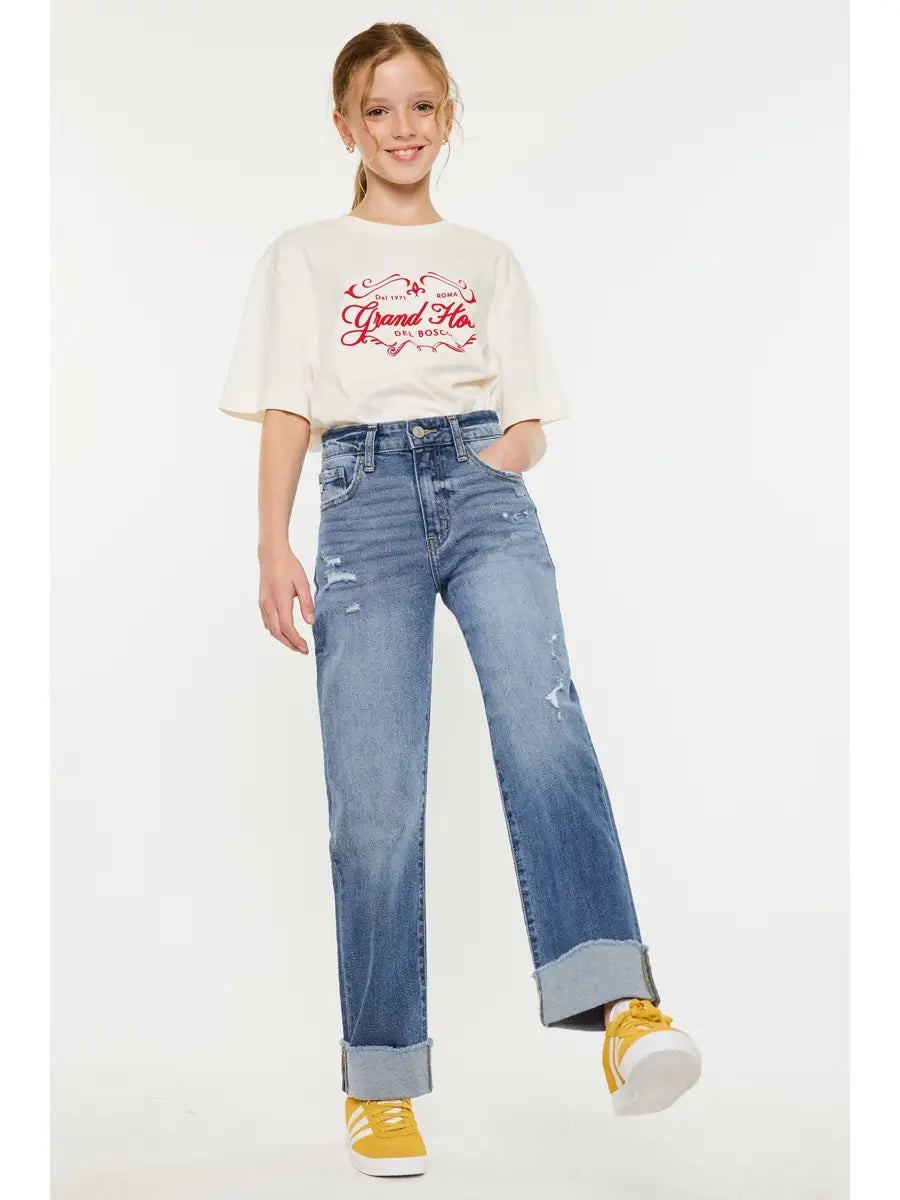 High Rise Straight Jeans