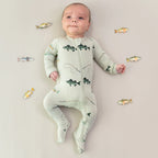 Zippered Footie in Fishing (Kyte baby )