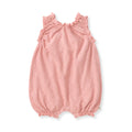 CHUNKY SLUB PINK ROMPER